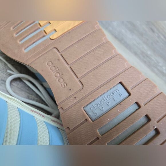 Adidas Women's Racer TR21 GZ1992 Running Shoes - Off White/Multicolor rainbow🌈6 - Picture 5 of 10